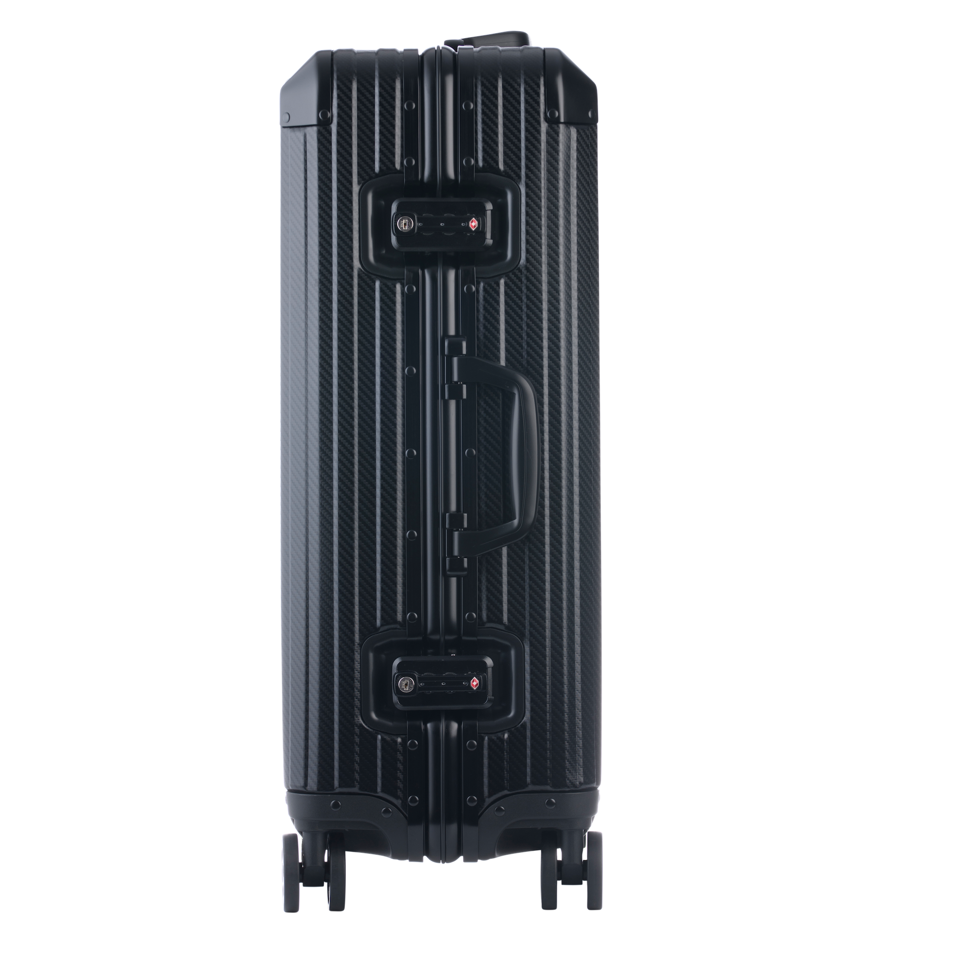 Schwarzer Aluminium-Koffer