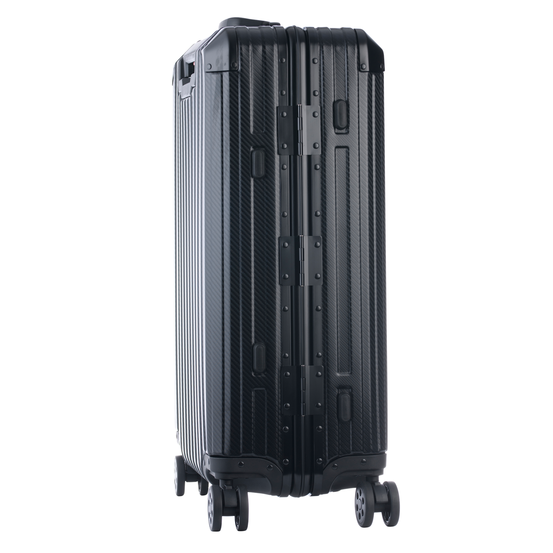 Schwarzer Aluminium-Koffer