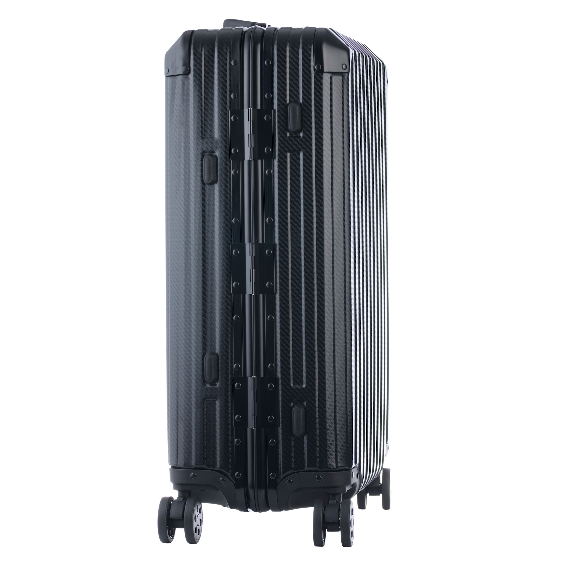 Schwarzer Aluminium-Koffer