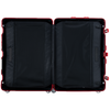 Roter Aluminium-koffer