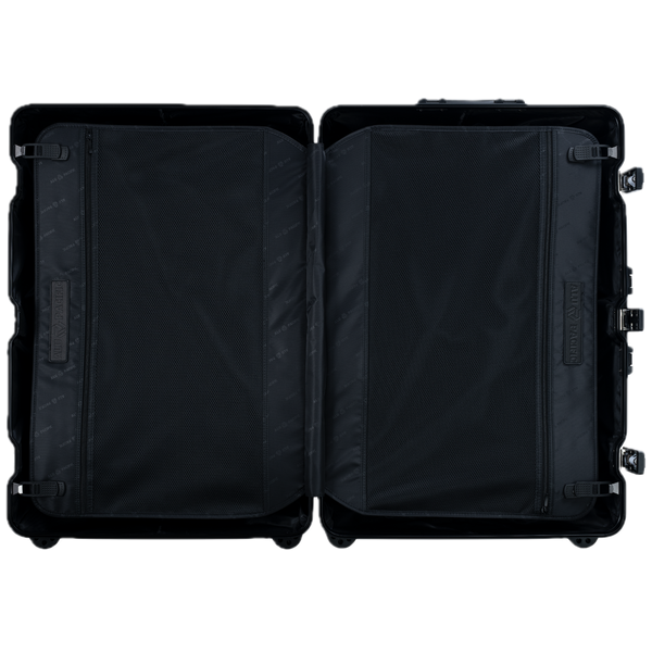 Schwarzer Aluminium-Koffer